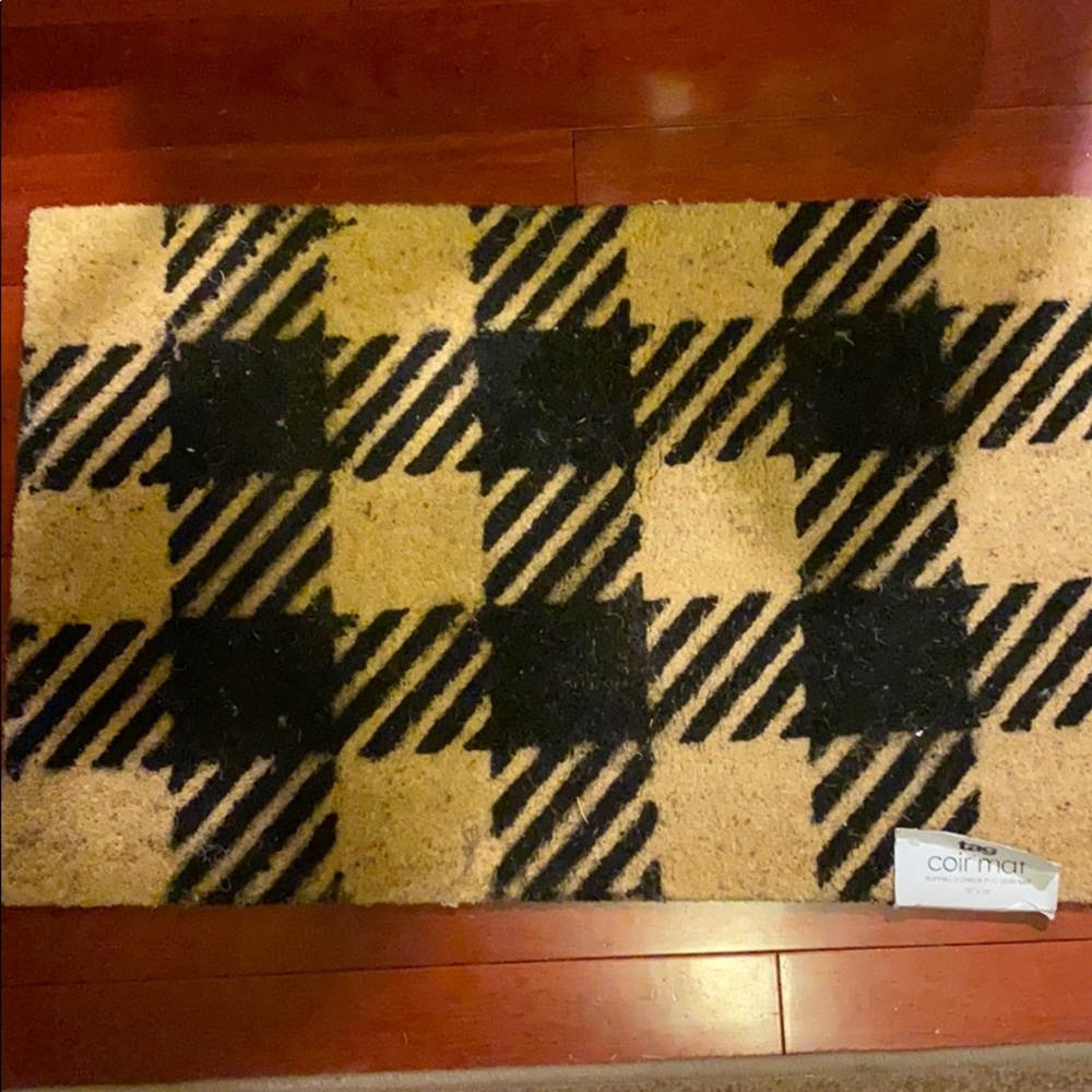 ~Tag~ Buffalo Check PVC Coir Mat